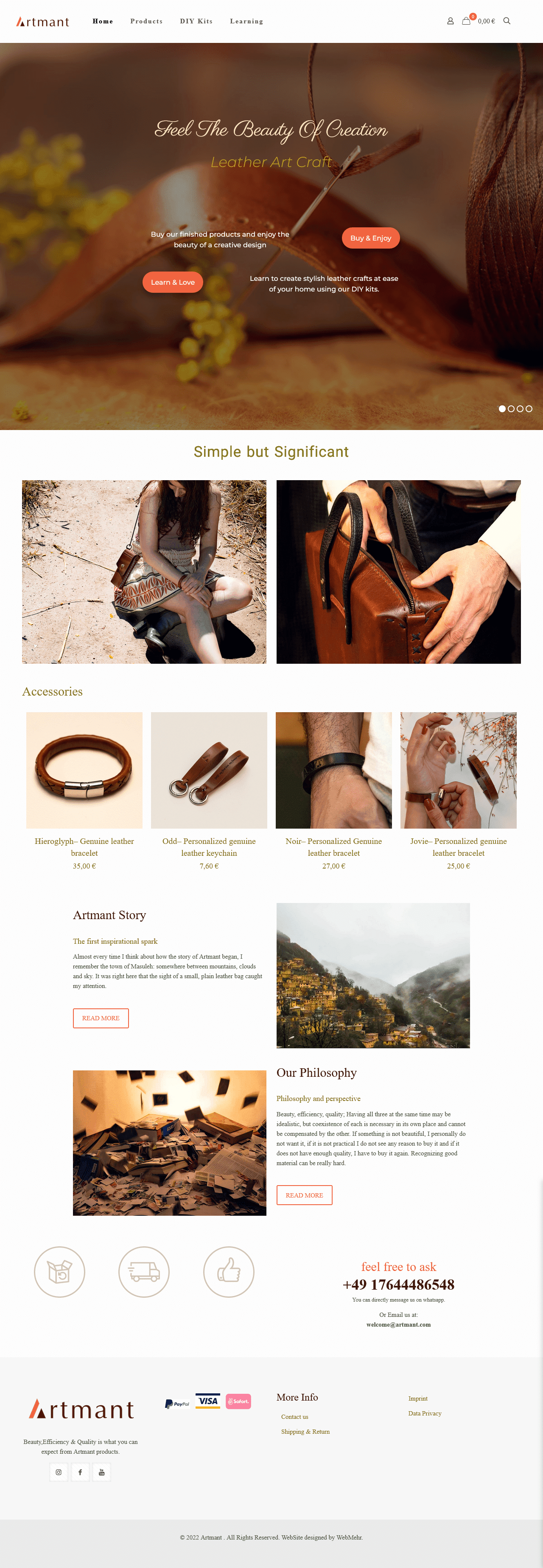 طراحی و اجرای فروشگاه اینترنتی Artmant