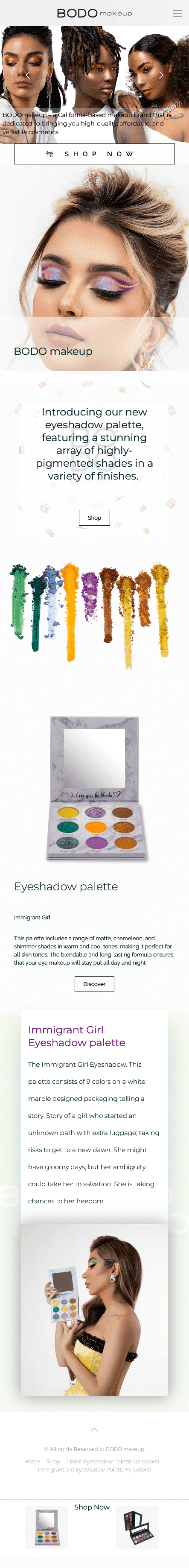 طراحی و اجرای فروشگاه اینترنتی BODOMakeup